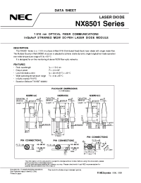 Datasheet NX8563LB manufacturer NEC